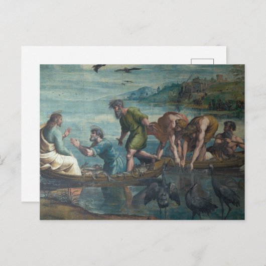 魚の奇跡的な漁獲量 ポストカード (正面/裏面)