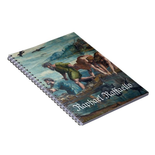 魚の奇跡荷車を引くのラファエルクラシック ノートブック (右側)