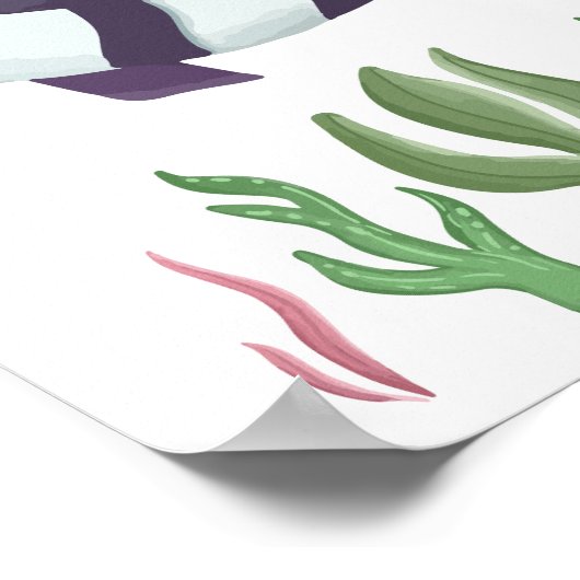 魚の子供部屋ポスターシーアニマルキッズルームデコール ポスター (角)