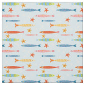 魚の学校おもしろい ファブリック (見本)