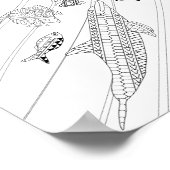 魚の学校のアダルトカラーリングポスター ポスター (角)