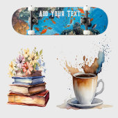 魚の学校コーラルリーフブルーシートロピカル海 スケートボード