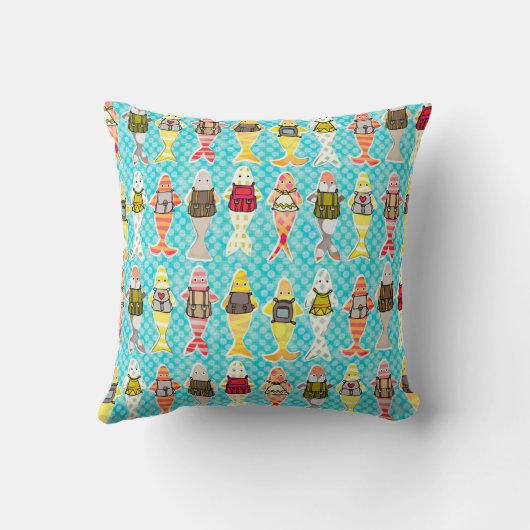 魚の学校教育 クッション (裏面)