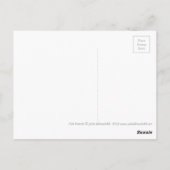 魚の家族、水中海動物イラストレーション ポストカード (裏面)