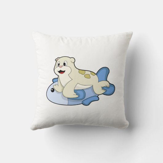 魚の封印 クッション (裏面)