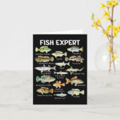 魚の専門家グラフィックメンズトドラーボーイズ魚釣りAppar カード (黄色い花)