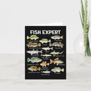 魚の専門家グラフィックメンズトドラーボーイズ魚釣りAppar カード