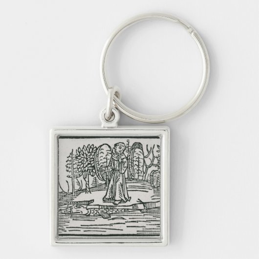 魚の島のSt.ブレンダン キーホルダー (正面)