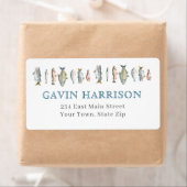 魚の差出人住所ラベル ラベル (インサイチュ)