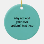 魚の形をしたカスタム猫の文字 セラミックオーナメント (裏面)