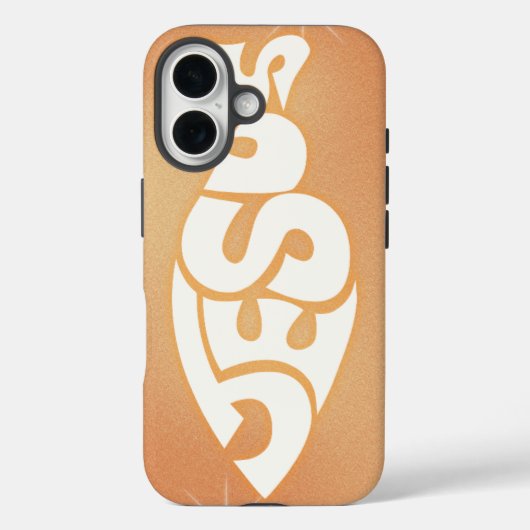 魚の形をしたキリスト教の牧師の贈り物「イエス」 Case-Mate iPhoneケース (裏面)