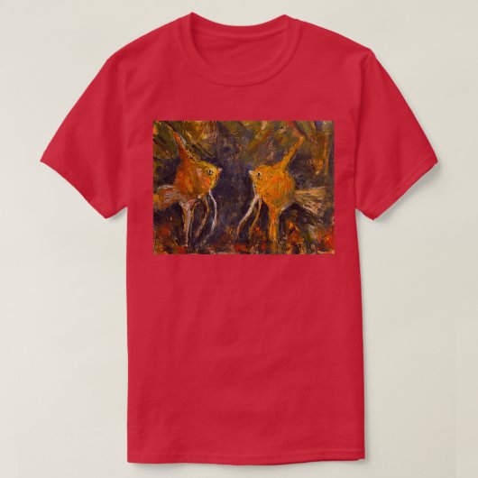 魚の恋のように泳ぐ Tシャツ (デザイン正面)