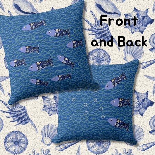 魚の指の漁夫の海手 クッション