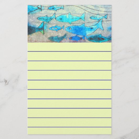 魚の文房具 便箋 (正面)