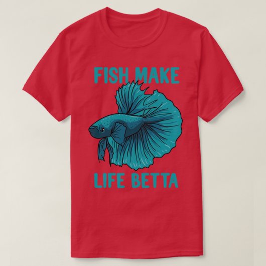 魚の方が命が楽になる Tシャツ (デザイン正面)
