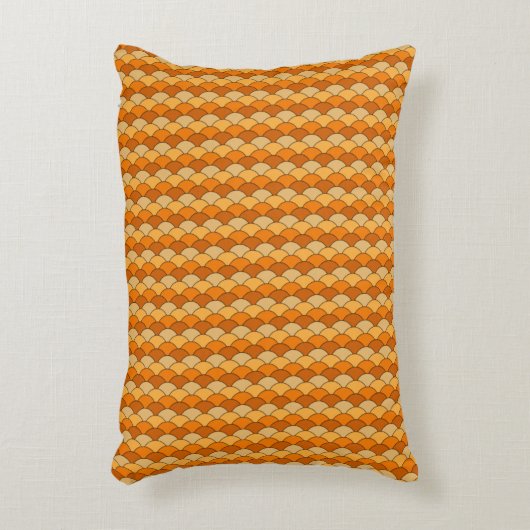 魚の日本の鱗 アクセントクッション (正面(垂直))