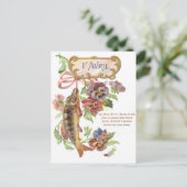 魚の朝顔 ポストカード (スタンド正面)