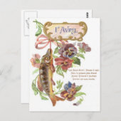 魚の朝顔 ポストカード (正面/裏面)