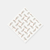 魚の柄 スタンダードカクテルナプキン (角)