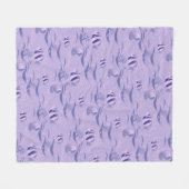 魚の柄 フリースブランケット (正面(横))