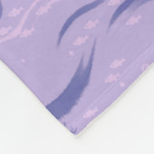 魚の柄 フリースブランケット (角)