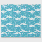 魚の柄 ラッピングペーパー (フラット)