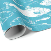 魚の柄 ラッピングペーパー (ロールコーナー)