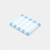 魚の柄、魚の柄、青い魚 ポストイット (アングル)