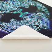 魚の毛布を〔占星術の〕十二宮図する シェルパブランケット (3/4)