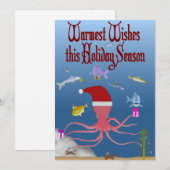 魚の民俗芸術 クリスマス2025年のホリデーカード シーズンカード (正面/裏面)