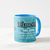 魚の水の看板のマグ占星術のを魚座 マグカップ (正面右)