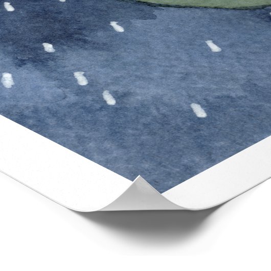 魚の水上芸術プリント ポスター (角)