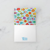 魚の水族館ありがとう1stバースデーカード カード (内部)