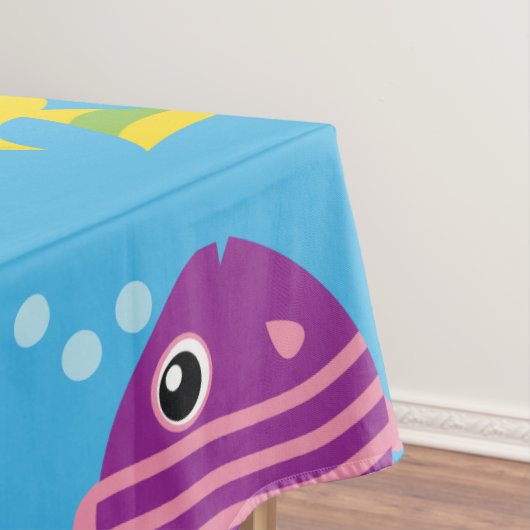 魚の水族館かわいい最初の誕生日テーブルクロス テーブルクロス (インサイチュ)