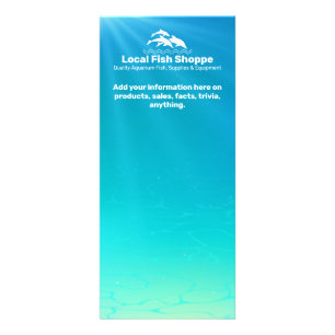 魚の水族館の販売促進 ラックカード