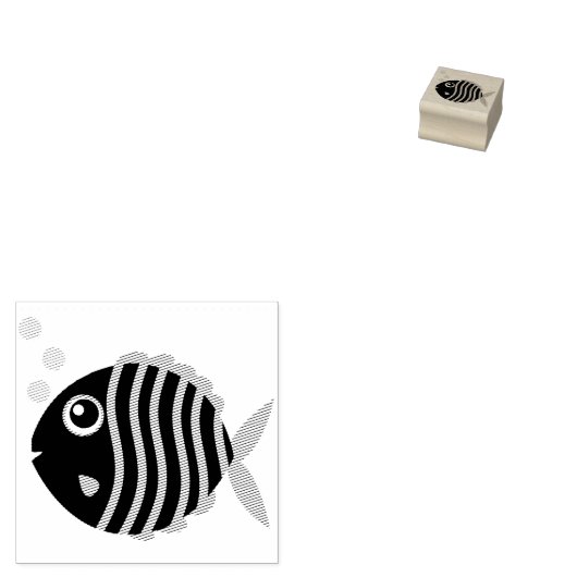 魚の水族館トロピカルカワイキッズ ラバースタンプ (押印)