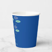 魚の水族館ブルーベビーシャワーありがとう 紙コップ (左)