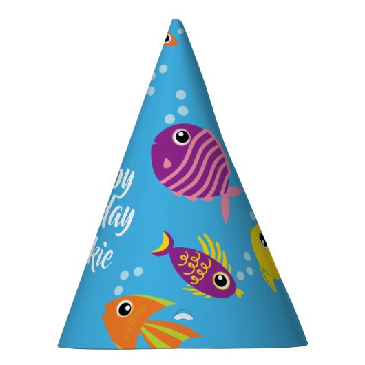 魚の水族館1th誕生日パーティー帽子 パーティーハット (右)
