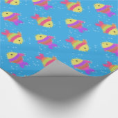 魚の水柄 ラッピングペーパー (角)