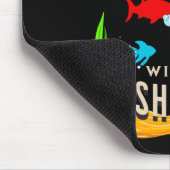 魚の水槽で生きるのがカラフルマシ マウスパッド (コーナー)