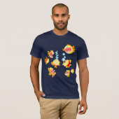 魚の水槽のカートゥーンTシャツ Tシャツ (正面フル)