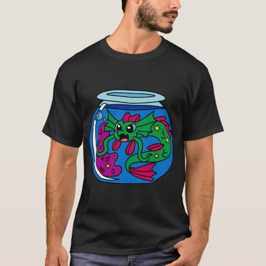 魚の水槽のレヴィアタン Tシャツ (正面)