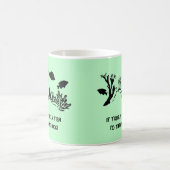 魚の水泳の珊瑚礁 コーヒーマグカップ (中央)