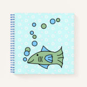魚の泡立て手帳 ノートブック (正面)