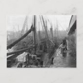 魚の波止場、Grimsbyの20世紀初頭 ポストカード (正面)