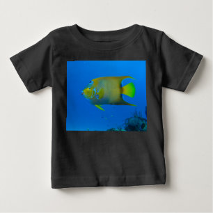 魚の泳カスタムぐ運命のパーソナライズ ベビーTシャツ