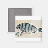 魚の浮世絵 マグネット (正面/裏面)