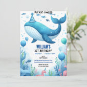 魚の海クール青ジンベイザメに参加する1日の誕生日 招待状 (スタンド正面)