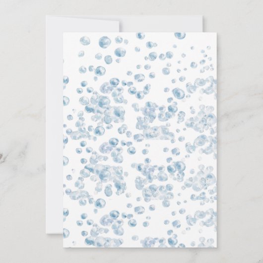 魚の海クール青ジンベイザメに参加する1日の誕生日 招待状 (裏面)