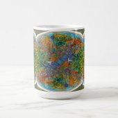 魚の海抽象芸術芸術 モーフィングマグカップ (中央)